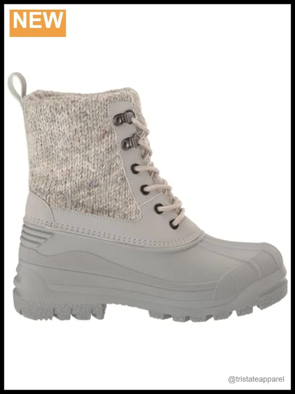 Women's Waterproof Ankle Bootie with Sweater Cuff and Muk Luxe Lining